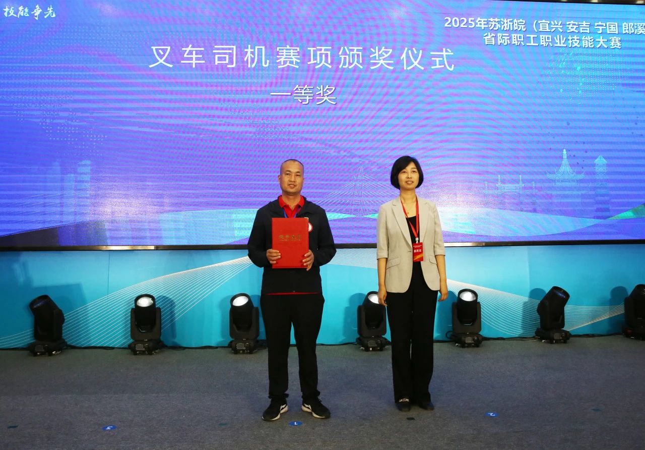 喜报｜球速体育
“刘德华”一举夺冠！省际技能大赛包揽冠亚军，叉车班再获佳绩！